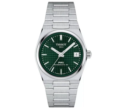 Часы Tissot PRX Powermatic 80 T137.207.11.091.00 Green 35 mm