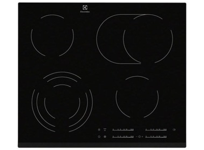 Варильна поверхня електрична ELECTROLUX EHF6547FXK (склокераміка, сенс.кер., Овальна зона, таймер) 135384