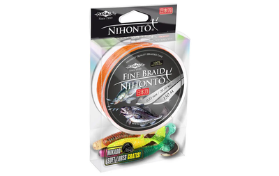 Шнур Mikado Nihonto Fine Braid 150м 0,12мм 8,80кг orange Z19O-012