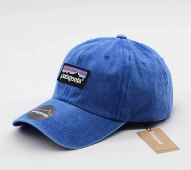 Кепка Patagonia с вышитым лого синяя