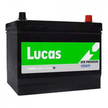 Аккумулятор автомобильный Lucas 6CT-75 АзЕ Asia EFB Start-Stop (LBPL754) (246707)