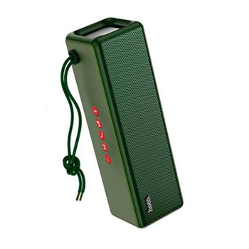 Портативная беспроводная Bluetooth колонка акустика Hoco HC3 IPX4,BT,TWS, AUX, FM, TF, USB Green