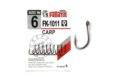 Крючок Fanatik CARP №6 FK-1011-6