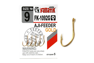 Крючок Fanatik AJI-FEEDER GOLD № 9 FK-1092G-9
