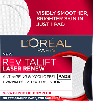 Пілінг-диски L'Oreal Paris Revitalift Laser Renew Anti-Ageing відлущуючі 30 шт (3600523571161)