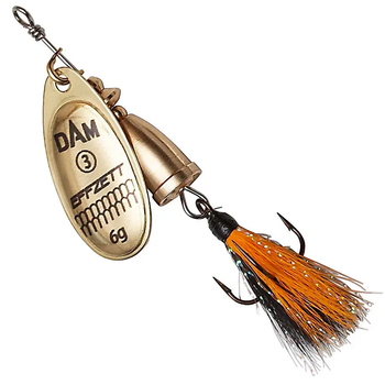 Блешня оберталка DAM Effzett Executor з борідкою 3г (gold) 60490