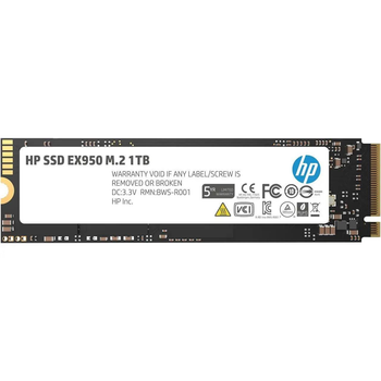 Накопичувач SSD HP SSD 1Tb EX950 M.2 2280 PCIe Gen3 x4 NVMe 1.3 3D NAND, Retail (5MS23AA#)