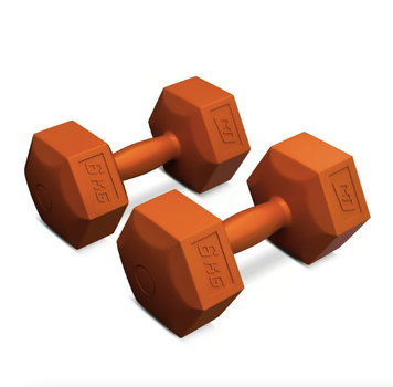 Гантели для фитнеса композитные Hop-Sport HS-C060DS 2х6кг оранжевый