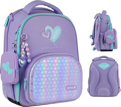 Рюкзак шкільний каркасний Kite Education Awesome 38х29х16 см 12 л (K25-556M-1)