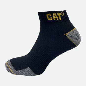 Носки мужские короткие хлопковые Носки мужские короткие хлопковые Caterpillar CAT 43-46 Черно-желтые (ROZ6501054608)