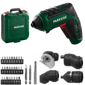 Аккумуляторная отвертка, шуруповерт Parkside PAS D7 4в1 (4 V, 1500 mAh, 10 Nm)