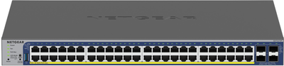 Комутатор Netgear GS752TXPv3 48x GbE PoE+ і 4x SFP+ (GS752TXP-300EUS)