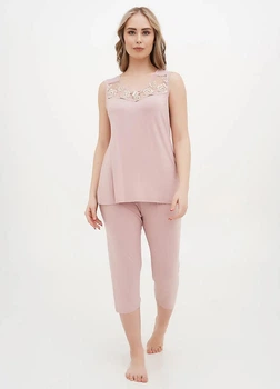 Комплект Cotpark майка, бриджи 4XL пудра 14390-B
