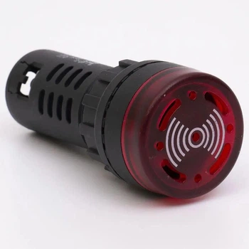 Арматура світлозвукова аварійна E.NEXT e.ad22.230.buzzer.red Ø22мм 230В АС червона