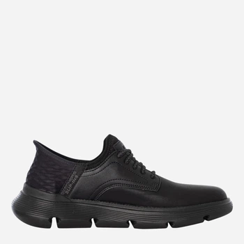 Buty derby męskie skórzane Skechers 205046-BBK 44 Czarne (196989359663)