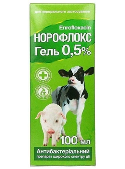 Норофлокс 0,5% гель O.L.KAR. 100мл для телят та поросят
