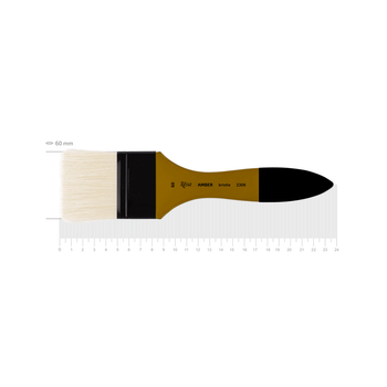 Кисть щетина ROSA AMBER 2306 флейц короткая ручка №60 (230660)