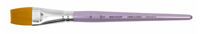 Кисть синтетика Rosa Hobby&Craft плоская №26 короткая ручка (H&C0F26)