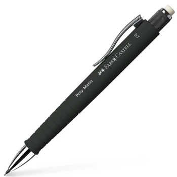 Механический карандаш Faber-Castell POLY MATIC Чёрный 0,7 мм. В (133353)