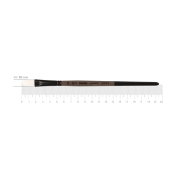 Кисть синтетика ROSA MOON 1203FR овальная короткая ручка №10 (1203FR10)