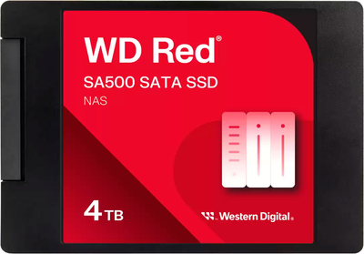 SSD диск Western Digital Red SA500 NAS 4TB 2.5" SATAIII 3D NAND TLC (WDS400T2R0A-68CKB0)