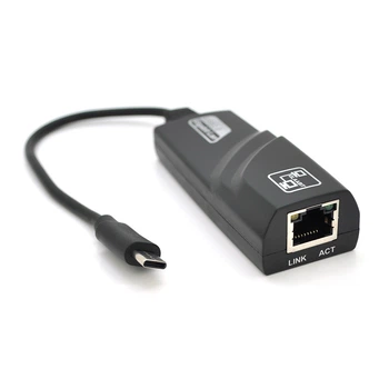 Конвертер Type-C RJ45 Gigabit Voltronic черный адаптер для ноутбука планшета смартфона интернет соединение (YU-GT_33A)