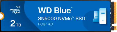 SSD диск Western Digital Blue SN5000 2TB M.2 PCIe 4.0 x4 3D NAND TLC (WDS200T4B0E-00CNZ0)