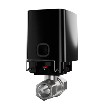 Беспроводной кран Ajax WaterStop 3/4" черный для управления подачей воды с дистанционным управлением автоматический клапан (LO-TH_11C)