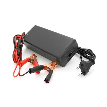 Зарядное устройство для аккумуляторов Li-ion 24V(29,4V),7S,4A, индикация, с крокодилами 172x72x40mm
