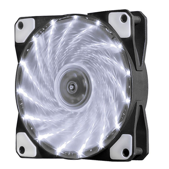 Кулер корпусной 12025 DC Sleeve Fan 3pin 4pin 120*120*25мм 12V 1100об/мин 15LED белый вентилятор для ПК охлаждение компонентов (YU-GT_33A)