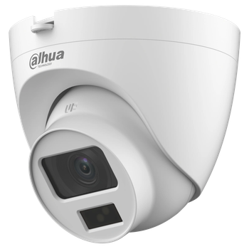 5 МП Smart Dual Light HDCVI видеокамера со звуком DAHUA DH-HAC-HDW1500CLQP-IL-A для видеонаблюдения камера с ИК подсветкой (LO-TH_11C)