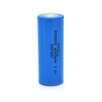 Батарейка литиевая PKCELL ER18505 3.6V 4000mAh 4 штуки неперезаряжаемая батарея для систем слежения и фонариков (LO-TH_11C)