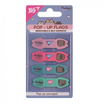 Закладки Pop-up Yes Pusheen пластик 80 шт (170443)