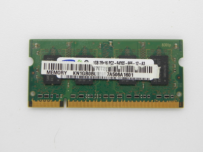 Оперативная память SODIMM DDR2 1GB PC2 для ноутбука Samsung PC2-6400S-666-12-A3. (04854) Б/У