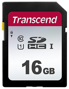 Карта памяти Transcend SD 16GB C10 UHS-I (TS16GSDC300S)
