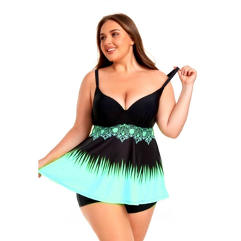 Танкини с шортами Fuba 7295301 Мятный 44(2XL); бедра 107-110 см грудь 4D