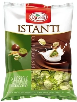 Конфеты Rovelli Istanti Pistacchio с фисташковым пралинне 800 г