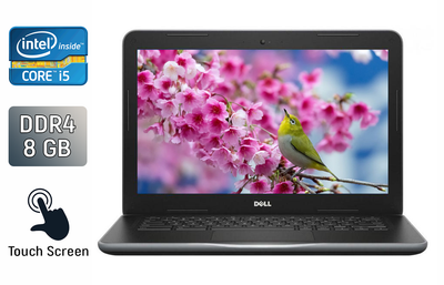 Ноутбук Б-класс Dell Latitude 3380 / 13.3" (1366x768) TN Touch / Intel Core i5-7200U (2 (4) ядра по 2.5 - 3.1 GHz) / 8 GB DDR4 / 240 GB SSD / Intel HD Graphics 520 / WebCam / Windows 10 б/у