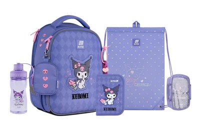 Шкільний набір Kite Education Kuromi (рюкзак, пенал, сумка, ланчбокс, пляшка) SET_HK25-555S-2 (5)