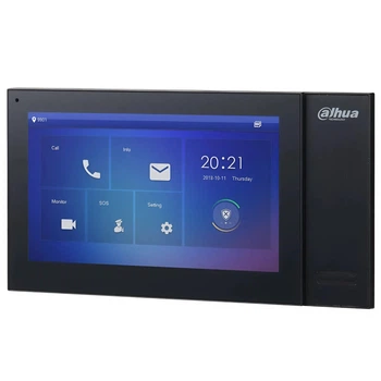 Відеодомофон з мікрофоном та динаміками Dahua DHI-VTH2421FB-P 1024×600 7" Чорний (99-00001885)