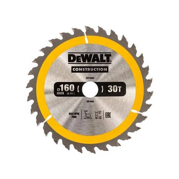 Диск пильный по дереву DeWALT СONSTRUCTION 160х20мм (DT1932)
