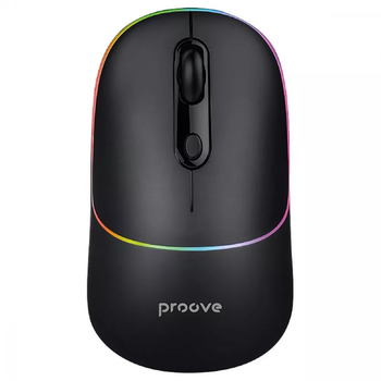 Беспроводная офисная мышь Proove WMBL00002001 Blink (RGB-подсветка, 4 кнопки, 800-1600 DPI, аккумулятор 650 мАч, Bluetooth 5.0)