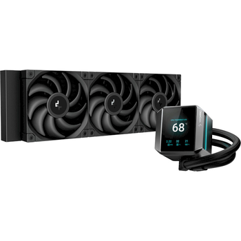 Система водяного охлаждения DeepCool Mystique 360 4-pin 3-fans 360mm LCD (R-LX750-BKDSNMP-G-1)