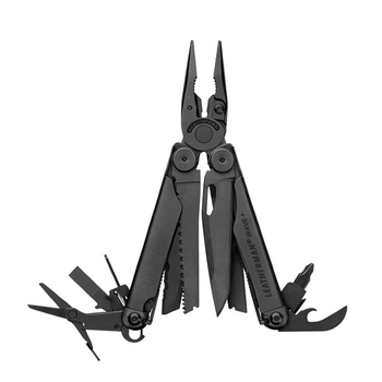 Мультиінструмент Leatherman Wave Plus, 18 функцій, леза 420HC, довжина 73.7 мм, чорний чохол (арт. 832526)