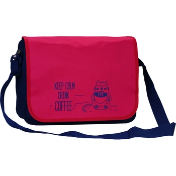 Сумка через плече CFS Keep calm drink coffee "Котик" 37х24х10 см 1 відділення (CF85628-04)