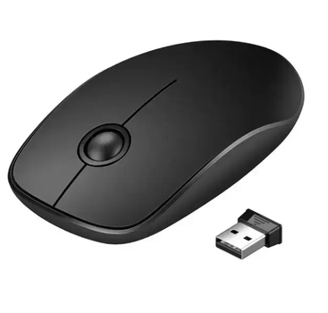 Офисная тихая безспроводная мышка 2.4G USB Wireless Mouse Mute V8 Black