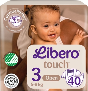 Підгузки Libero Touch 5-9 кг Розмір 3 40 шт (7310361147867)
