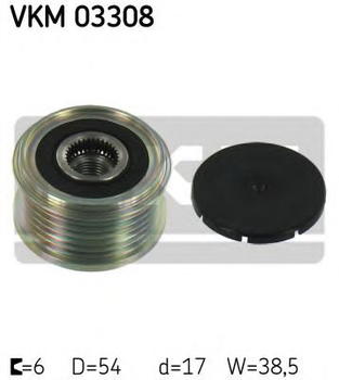 Механизм свободного хода генератора SKF (VKM 03308)