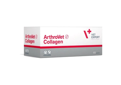 Пищевая добавка VetExpert ArthroVet Collagen с коллагеном для собак и котов проблем с заболеваниями суставов и суставных хрящей 60 шт