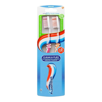 Зубна щітка Aquafresh Clean & flex 2 шт